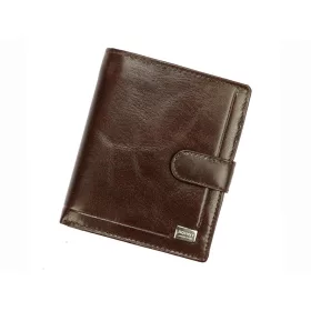   Rovicky PC-102L-BAR RFID barna férfi bőr pénztárca 10.5 x 12.5 x 2.5 cm