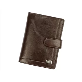   Rovicky PC-104L-BAR-2355 RFID barna férfi bőr pénztárca 13 x 10 cm