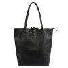 MiaMore 01-014 Z fekete női bőr válltáska 40 x 38 x 13 cm