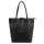 MiaMore 01-014 Z fekete női bőr válltáska 40 x 38 x 13 cm