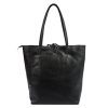 MiaMore 01-014 Z fekete női bőr válltáska 40 x 38 x 13 cm