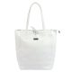 MiaMore 01-014 Z fehér női bőr válltáska 40 x 38 x 13 cm