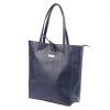 MiaMore 01-014 Z sötétkék női bőr válltáska 40 x 38 x 13 cm
