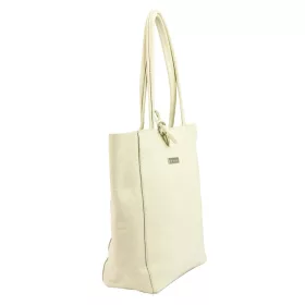 MiaMore 01-014 Z krém női bőr válltáska 40 x 38 x 13 cm