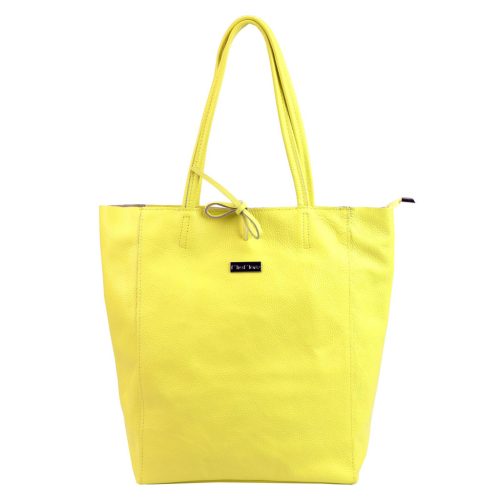 MiaMore 01-014 Z sárga női bőr válltáska 40 x 38 x 13 cm