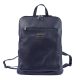 MiaMore 01-015 olasz navy női bőr hátizsák 30 x 37 x 15 cm