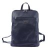 MiaMore 01-015 olasz navy női bőr hátizsák 30 x 37 x 15 cm