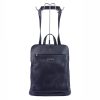 MiaMore 01-015 olasz navy női bőr hátizsák 30 x 37 x 15 cm