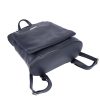 MiaMore 01-015 olasz navy női bőr hátizsák 30 x 37 x 15 cm