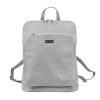 MiaMore 01-015 taupe női bőr hátizsák 30 x 37 x 15 cm
