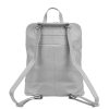 MiaMore 01-015 taupe női bőr hátizsák 30 x 37 x 15 cm