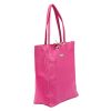 MiaMore 01-014 Z magenta női bőr válltáska 40 x 38 x 13 cm
