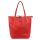 MiaMore 01-014 Z piros női bőr válltáska 40 x 38 x 13 cm