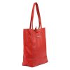 MiaMore 01-014 Z piros női bőr válltáska 40 x 38 x 13 cm