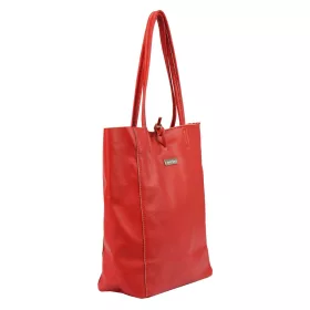 MiaMore 01-014 Z piros női bőr válltáska 40 x 38 x 13 cm