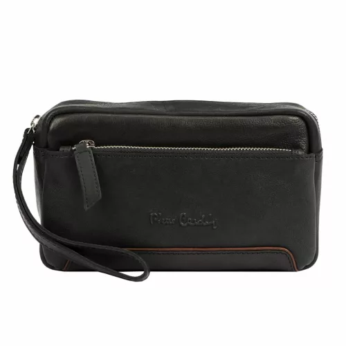 Pierre Cardin YS12 28001 fekete férfi marhabőr övtáska 22 x 14 x 8 cm