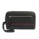 Pierre Cardin YS12 fekete-piros férfi bőr autóstáska 24 x 14 x 5 cm