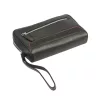 Pierre Cardin YS12 fekete-piros férfi bőr autóstáska 24 x 14 x 5 cm