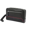 Pierre Cardin YS12 fekete-piros férfi bőr autóstáska 24 x 14 x 5 cm