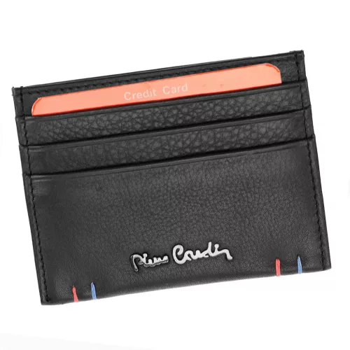 Pierre Cardin TILAK22 475 fekete marhabőr férfi pénztárca 10 x 8 cm