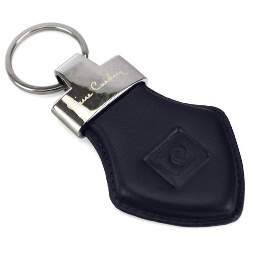 Pierre Cardin TILAK77 11 fekete bőr kulcstartó 10 x 3 cm