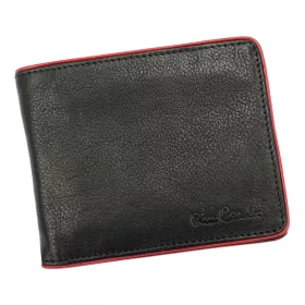   Pierre Cardin YS17 8806 fekete-piros férfi bőr pénztárca 12.5 x 10 x 2.5 cm