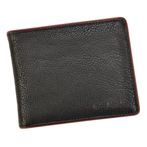 Pierre Cardin YS17 8806 NB fekete-piros férfi bőr pénztárca
