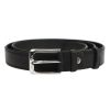 Pierre Cardin GF 9033 fekete férfi marhabőr öv