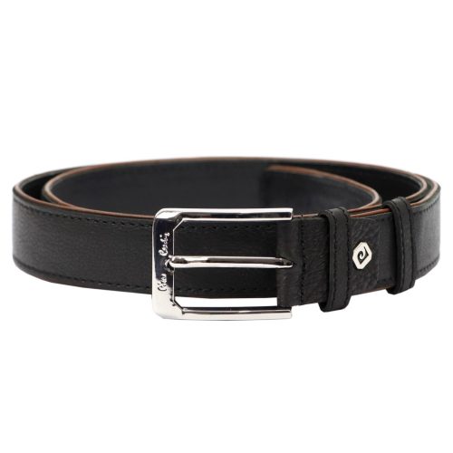 Pierre Cardin GF 9033 fekete férfi marhabőr öv