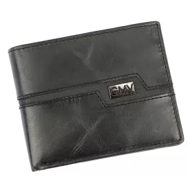   Gian Marco Venturi GMV957 fekete férfi bőr pénztárca 12 x 9.5 x 2.5 cm