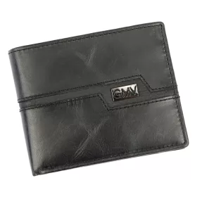   Gian Marco Venturi GMV957 fekete férfi bőr pénztárca 12 x 9.5 x 2.5 cm
