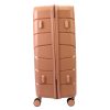 Jony rosegold 5 részes keményfalú bőrönd szett, kozmetikai táskával 30/53/55/67/77 cm