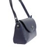 MiaMore 01-018 navy kék női bőr válltáska, oldaltáska 24 x 16 x 9 cm