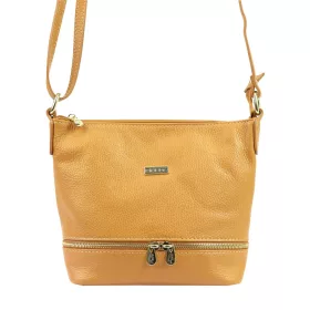   MiaMore 01-019 DOLLARO barna női bőr válltáska, oldaltáska 26 x 21 x 11 cm