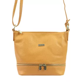   MiaMore 01-019 DOLLARO barna női bőr válltáska, oldaltáska 26 x 21 x 11 cm