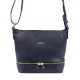 MiaMore 01-019 navy kék női bőr válltáska, oldaltáska 26 x 21 x 11 cm