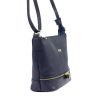 MiaMore 01-019 navy kék női bőr válltáska, oldaltáska 26 x 21 x 11 cm