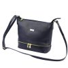 MiaMore 01-019 navy kék női bőr válltáska, oldaltáska 26 x 21 x 11 cm