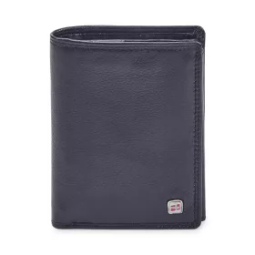   Nordee GW-07 RFID fekete férfi bőr pénztárca 9.5 x 13 x 3 cm