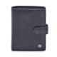 Nordee GW-09 RFID fekete férfi bőr pénztárca 11 x 13 x 2.5 cm