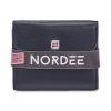 Nordee GW-3770 RFID fekete bőr pénztárca 7 x 9 x 2 cm