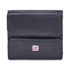   Nordee GW-3765 RFID fekete férfi bőr pénztárca 8 x 8.5 x 2 cm