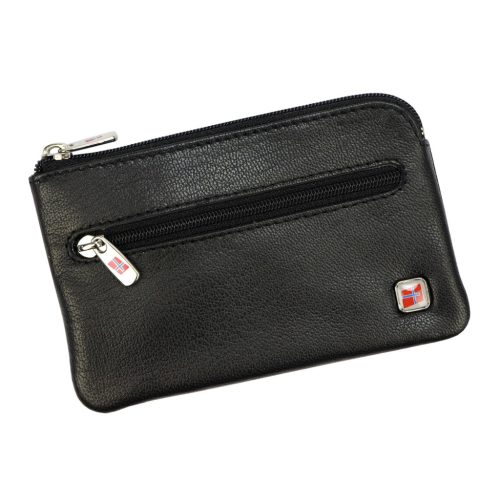 Nordee GW-KEY01 fekete bőr pénztárca és kulcstartó 13 x 8 x 1.5 cm