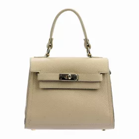   Luka 19-17 MN bézs női bőr kézitáska, válltáska 23 x 19 x 12.5 cm