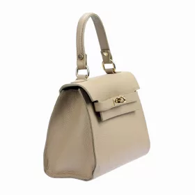  Luka 19-17 MN bézs női bőr kézitáska, válltáska 23 x 19 x 12.5 cm