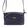 MiaMore 01-013 navy női bőr válltáska, oldaltáska 24 x 16 x 11 cm
