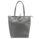 MiaMore 01-014 Z taupe női bőr válltáska 40 x 38 x 13 cm 