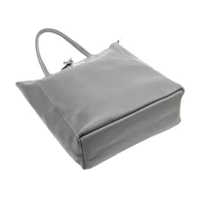 MiaMore 01-014 Z taupe női bőr válltáska 40 x 38 x 13 cm