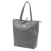 MiaMore 01-014 Z DOLLARO szürke női bőr kézitáska 40 x 38 x 13 cm