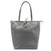 MiaMore 01-014 Z DOLLARO szürke női bőr kézitáska 40 x 38 x 13 cm
